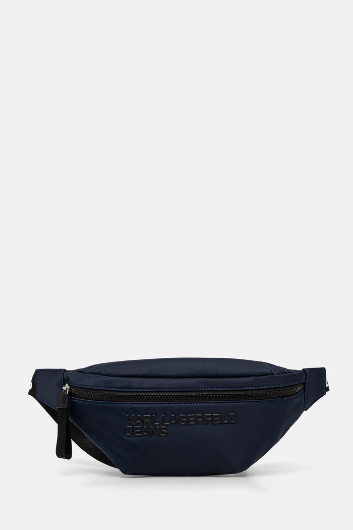 Torbica za okoli pasu Karl Lagerfeld Jeans Tekstil mornarsko modra A1W30427