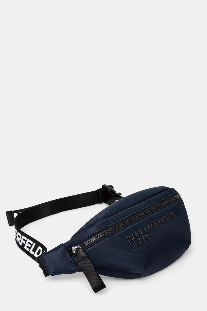 Torbica za okoli pasu Karl Lagerfeld Jeans A1W30427 mornarsko modra SS25