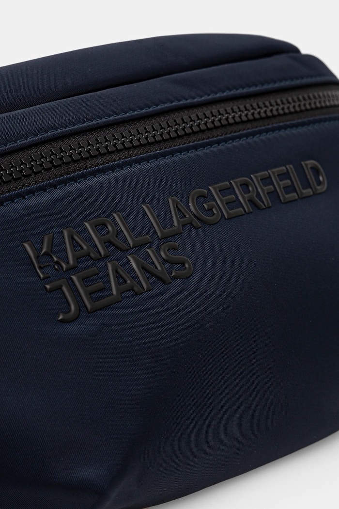 Torbica za okoli pasu Karl Lagerfeld Jeans mornarsko modra A1W30427