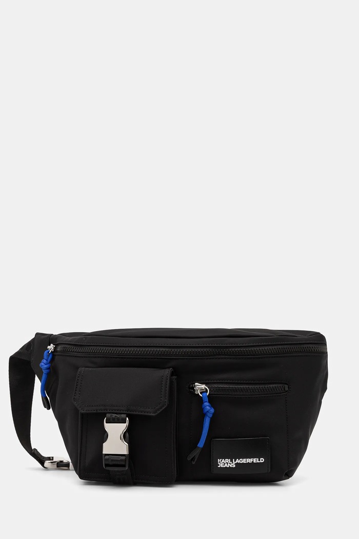 Ledvinka Karl Lagerfeld Jeans hladký černá A1M30299