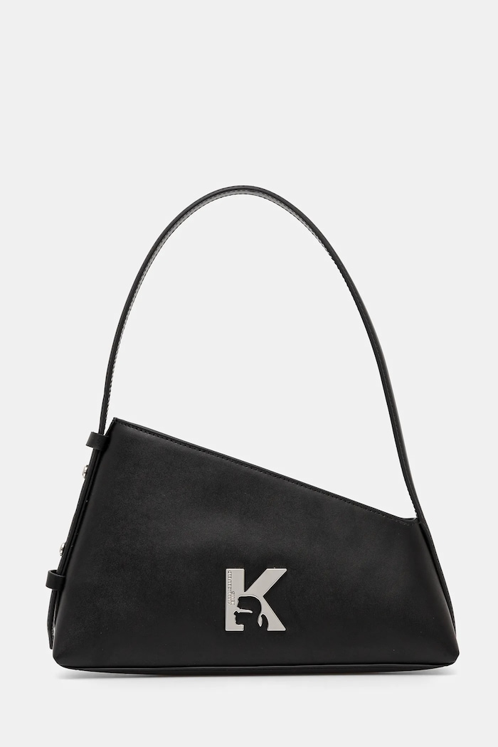 Karl Lagerfeld Jeans torebka skórzana skóra licowa czarny A1W30334