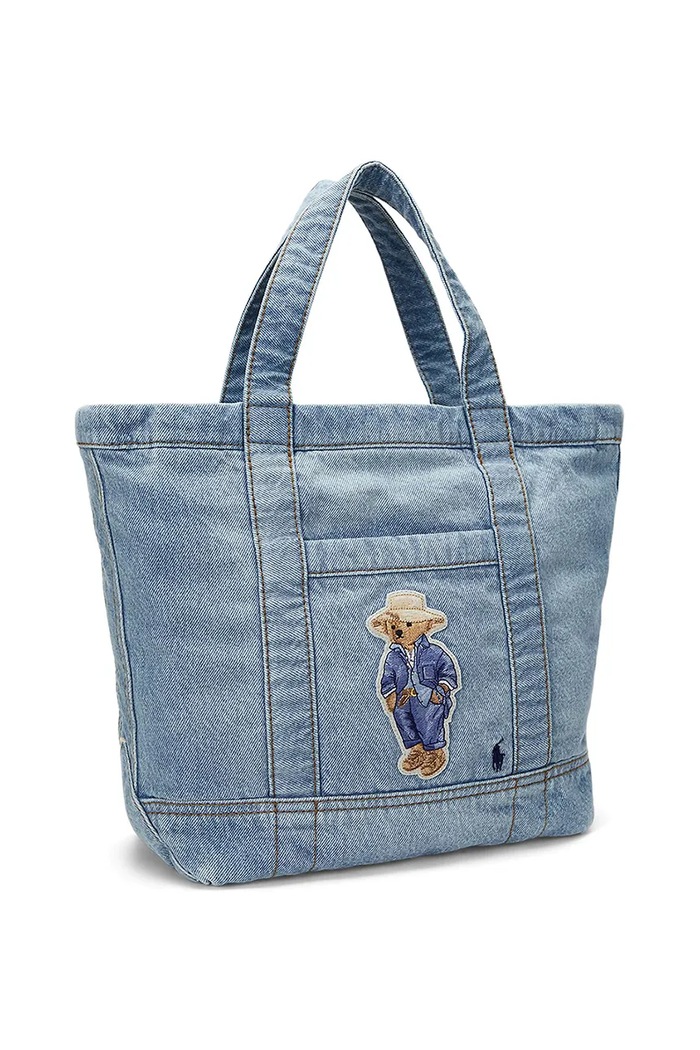 Doplňky Bavlněná kabelka Polo Ralph Lauren 428960636 modrá