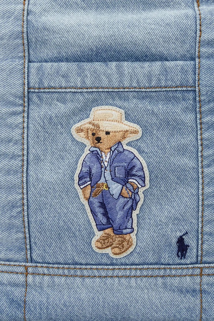 Bavlněná kabelka Polo Ralph Lauren 428960636 modrá