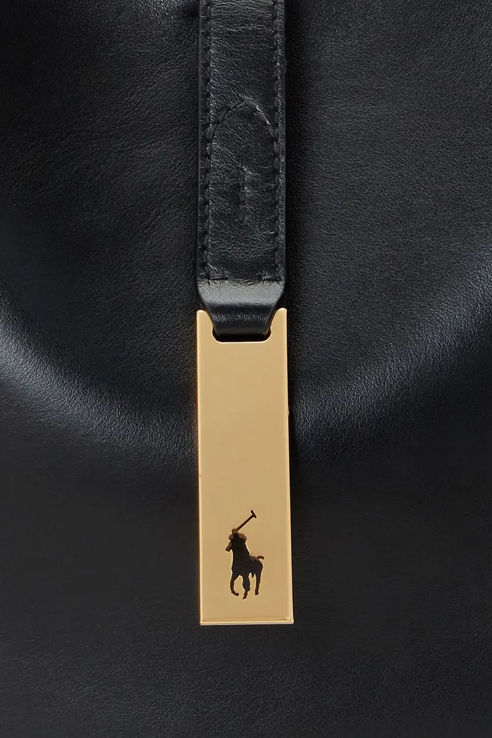Polo Ralph Lauren Сумочка hobo для женщин из кожи 428944017 чёрный