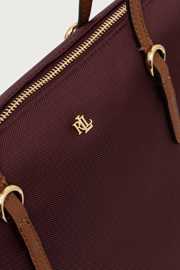 Torebka tote damska Lauren Ralph Lauren 431950007 bordowy