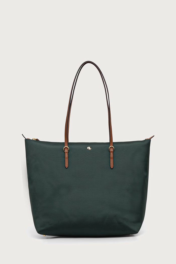 Lauren Ralph Lauren Torebka tote damska zielony 431950007