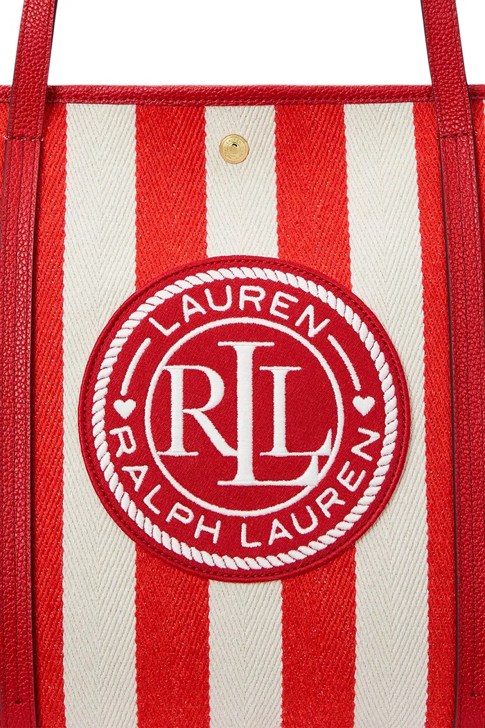 Βαμβακερή τσάντα Lauren Ralph Lauren 431956937 κόκκινο