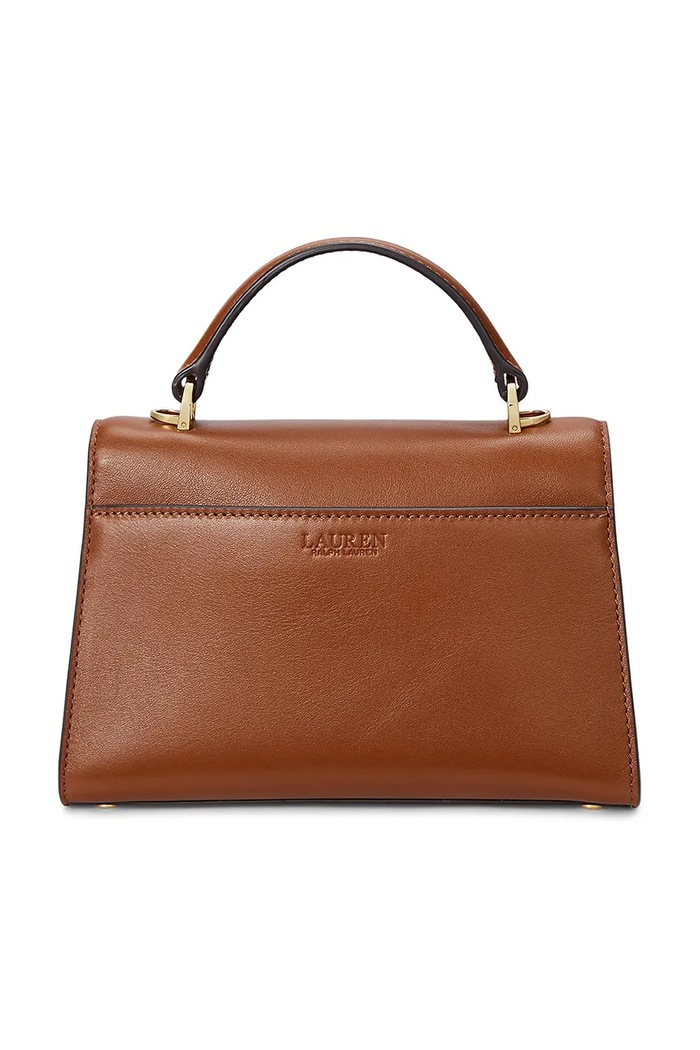 Usnjena torbica Lauren Ralph Lauren 431968761 rjava SS25