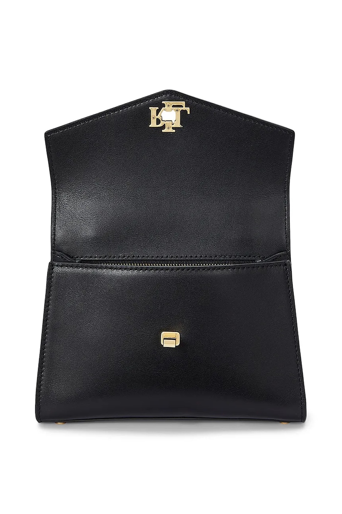 Kožna torba Lauren Ralph Lauren crna 431968761