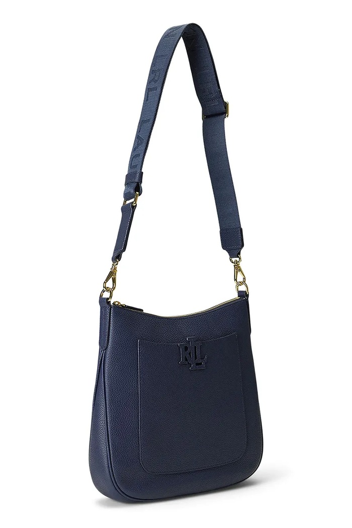 Lauren Ralph Lauren torebka crossbody damska skórzana 431970152 granatowy SS26