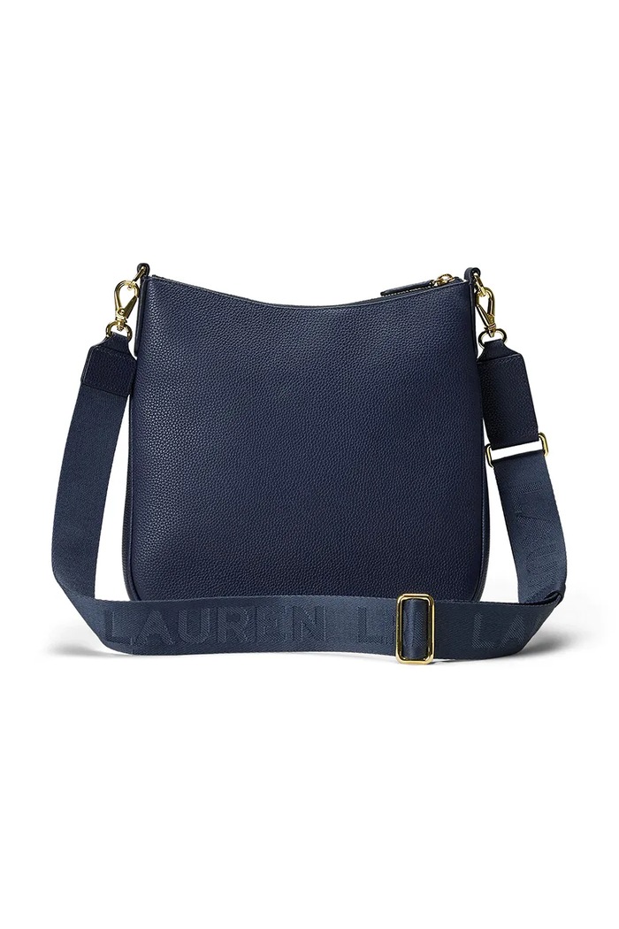 Akcesoria Lauren Ralph Lauren torebka crossbody damska skórzana 431970152 granatowy