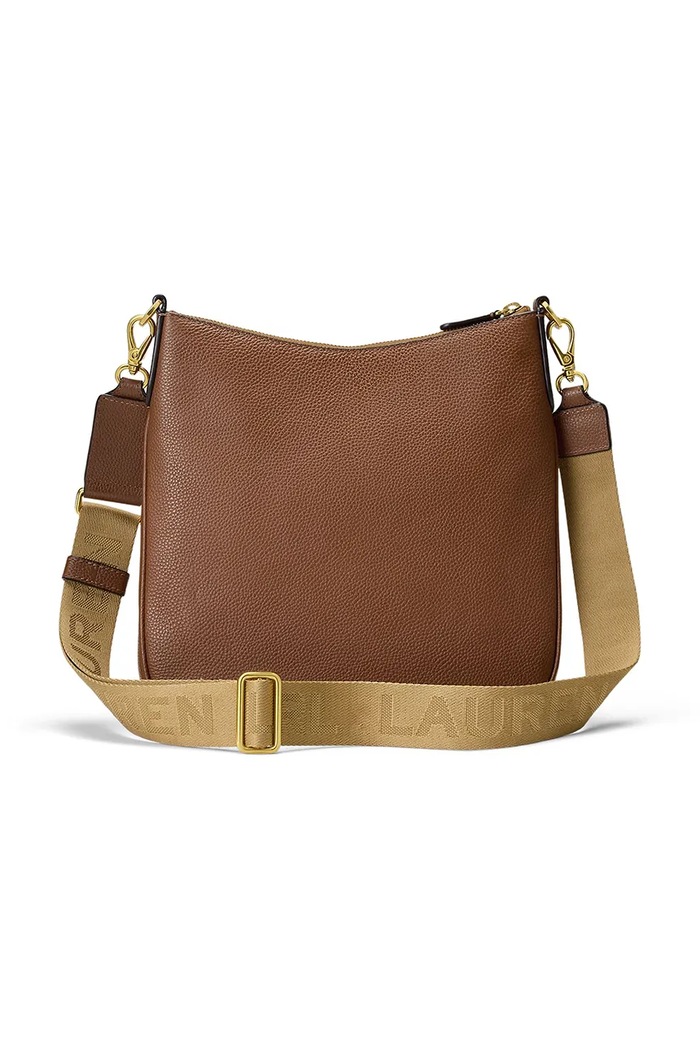 Lauren Ralph Lauren torebka crossbody damska skórzana 431970152 brązowy SS26