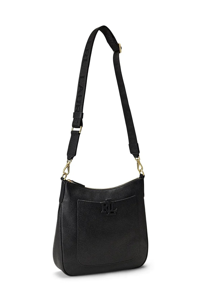 Akcesoria Lauren Ralph Lauren torebka crossbody damska skórzana 431970152 czarny