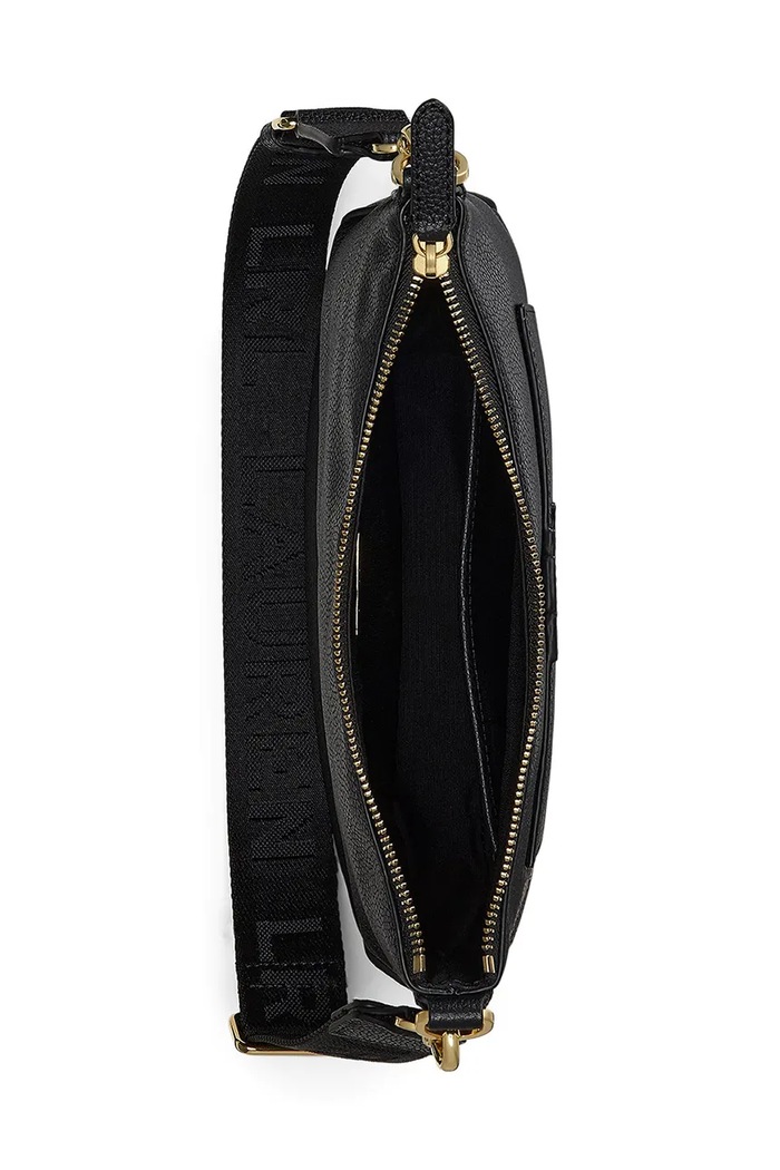 Lauren Ralph Lauren torebka crossbody damska skórzana czarny 431970152