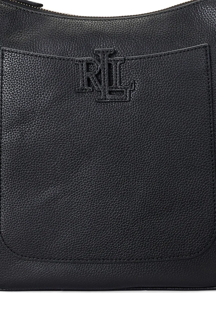 Lauren Ralph Lauren torebka crossbody damska skórzana 431970152 czarny