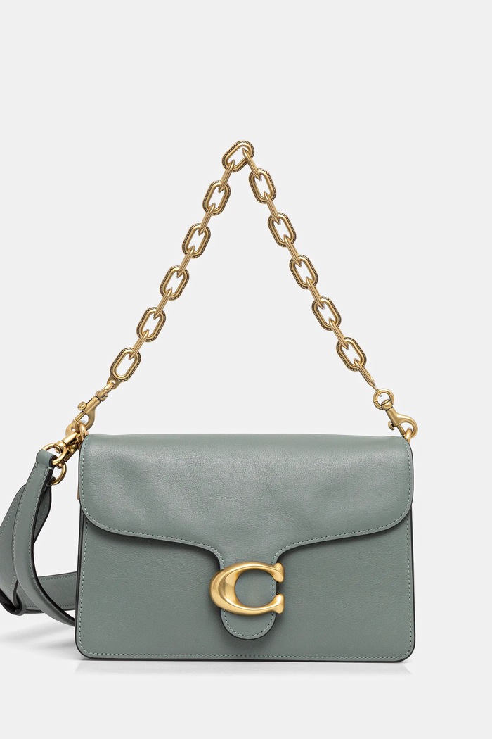 Coach geantă crossbody pentru femei din piele TABBY uni verde CY919