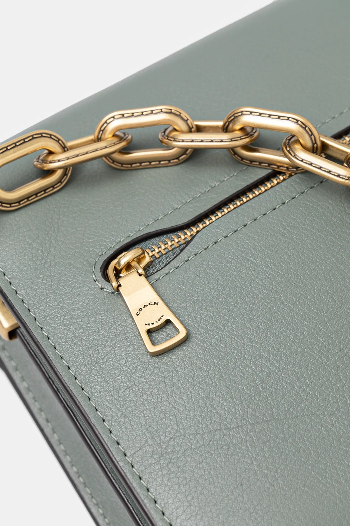 Coach geantă crossbody pentru femei din piele TABBY verde CY919