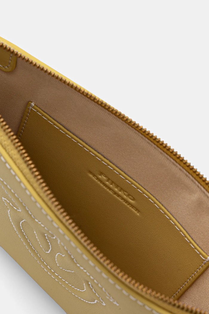 Pinko pochette di pelle 104353.A2AN verde