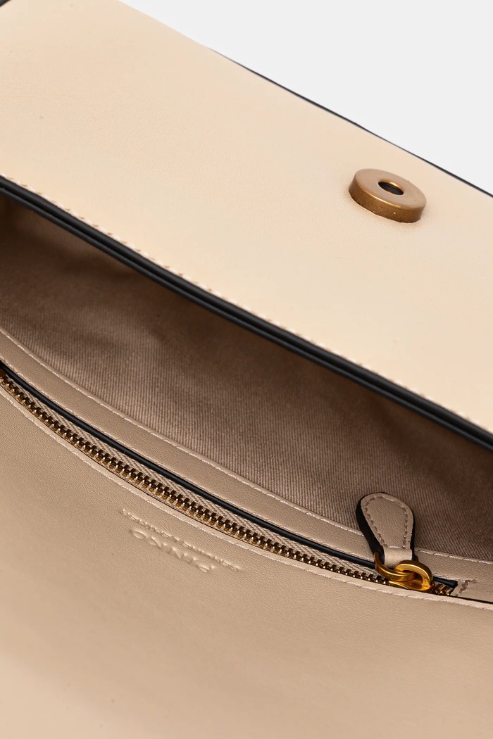 Pinko geantă crossbody din piele 104340.A0QO bej
