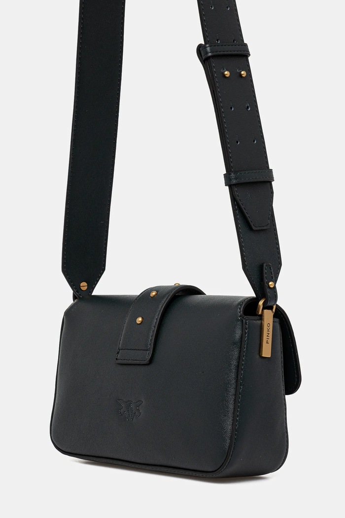 Doplňky Pinko crossbody kabelka kožená 104340.A0QO zelená