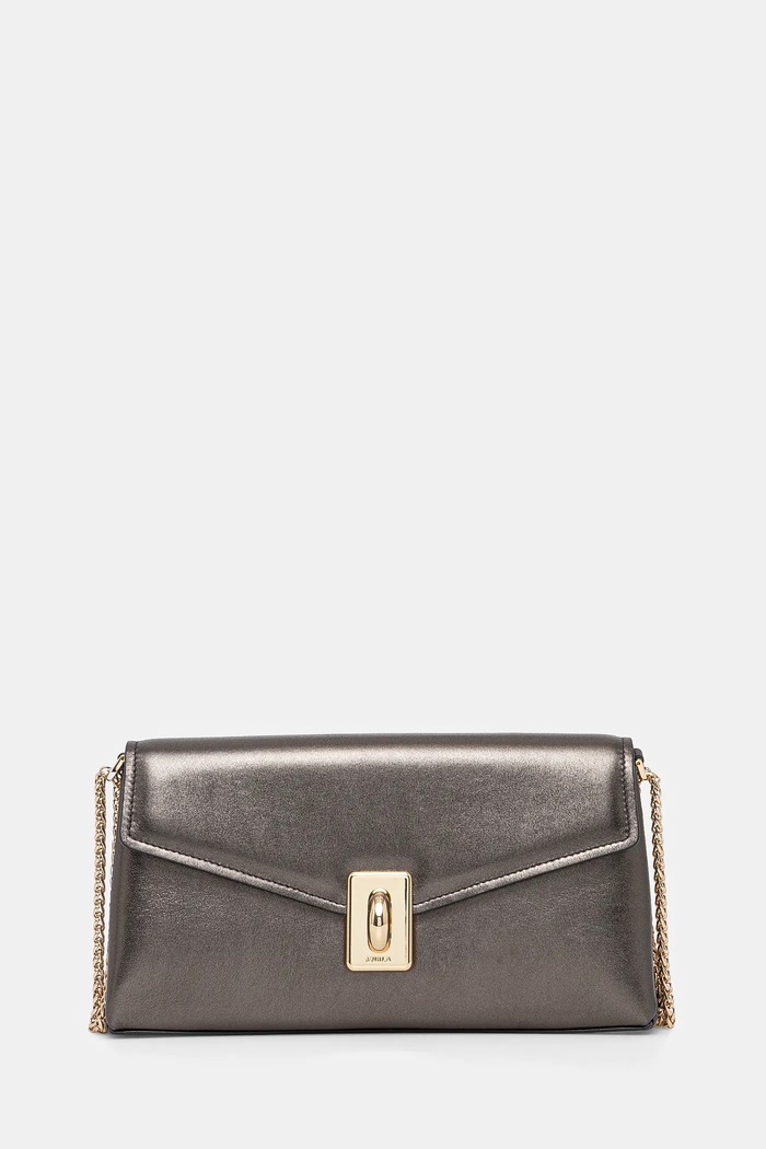 Furla torebka skórzana skóra licowa szary WB01517.BX3337.DKG00