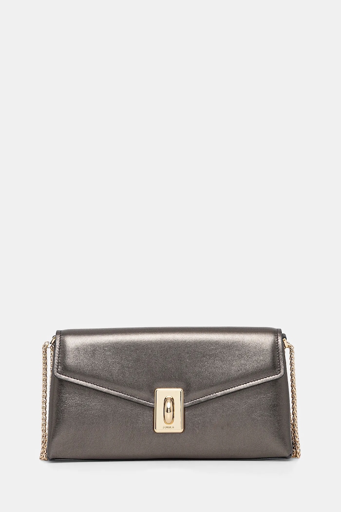 Furla torebka skórzana skóra licowa szary WB01517.BX3337.DKG00