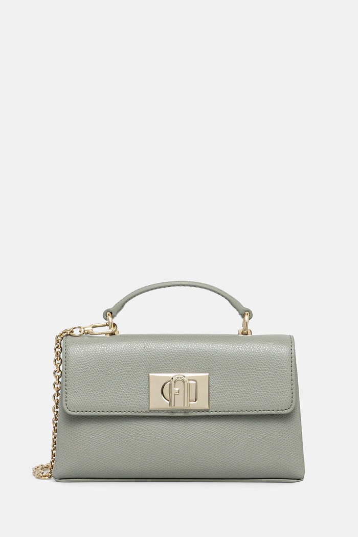 Kožená kabelka Furla přírodní kůže zelená WE00423.ARE000.AG700