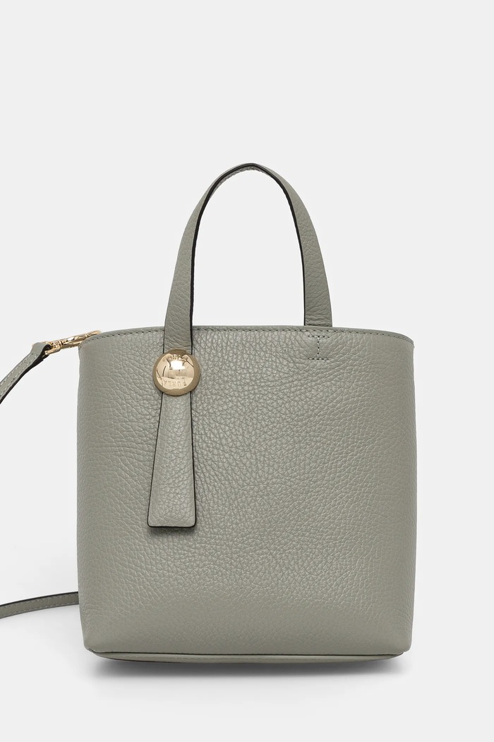 Kožená kabelka Furla přírodní kůže zelená WE00666.HSF000.AG700