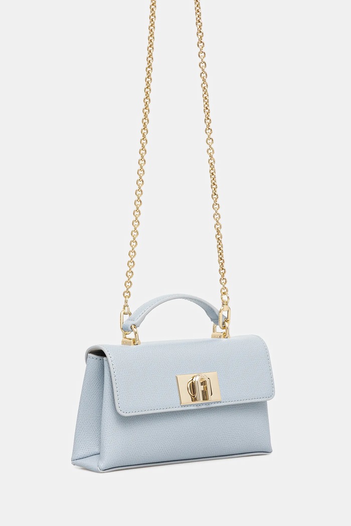 Kožená kabelka Furla WE00423.ARE000.55000 modrá SS25
