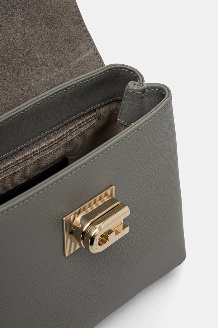 Furla torebka skórzana szary WB00109.ARE000.AG700
