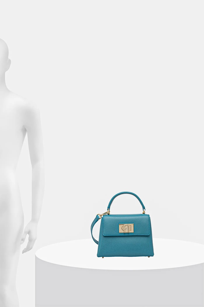 Furla torebka skórzana WB00109.ARE000.TR400 niebieski