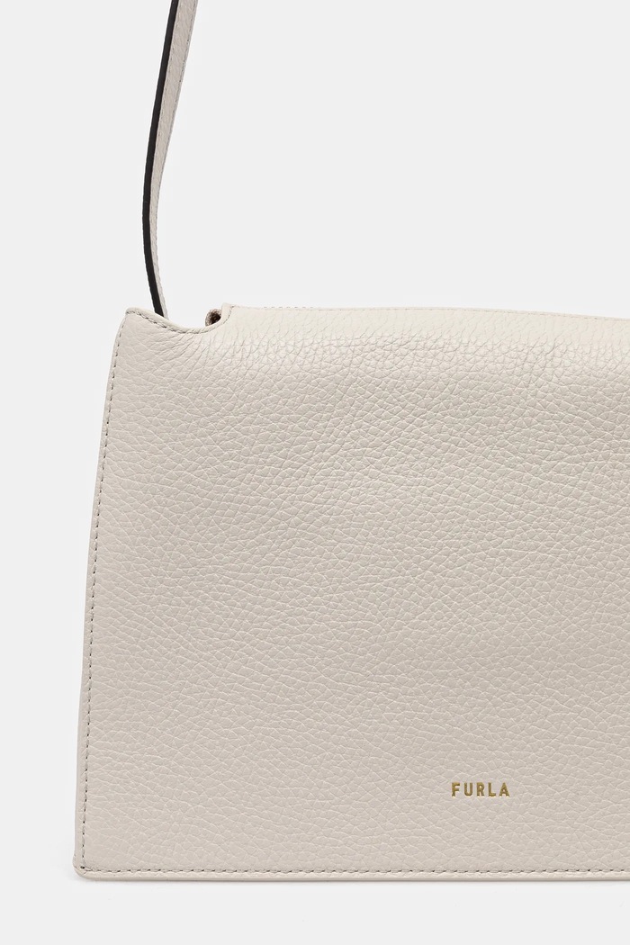 Kožená kabelka Furla béžová WB01275.HSF000.1704S