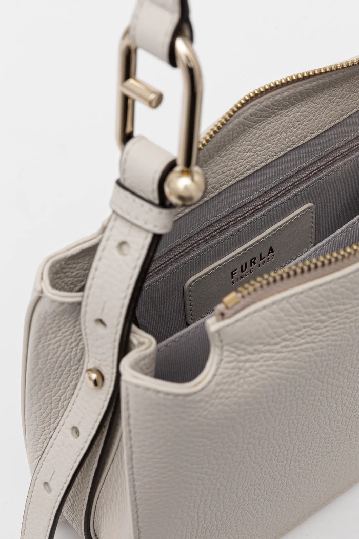 Kožená kabelka Furla WB01275.HSF000.1704S béžová
