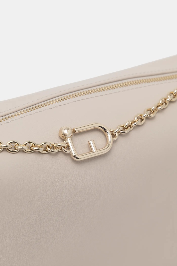 Kožená kabelka Furla béžová WE00662.BX3104.VAN00