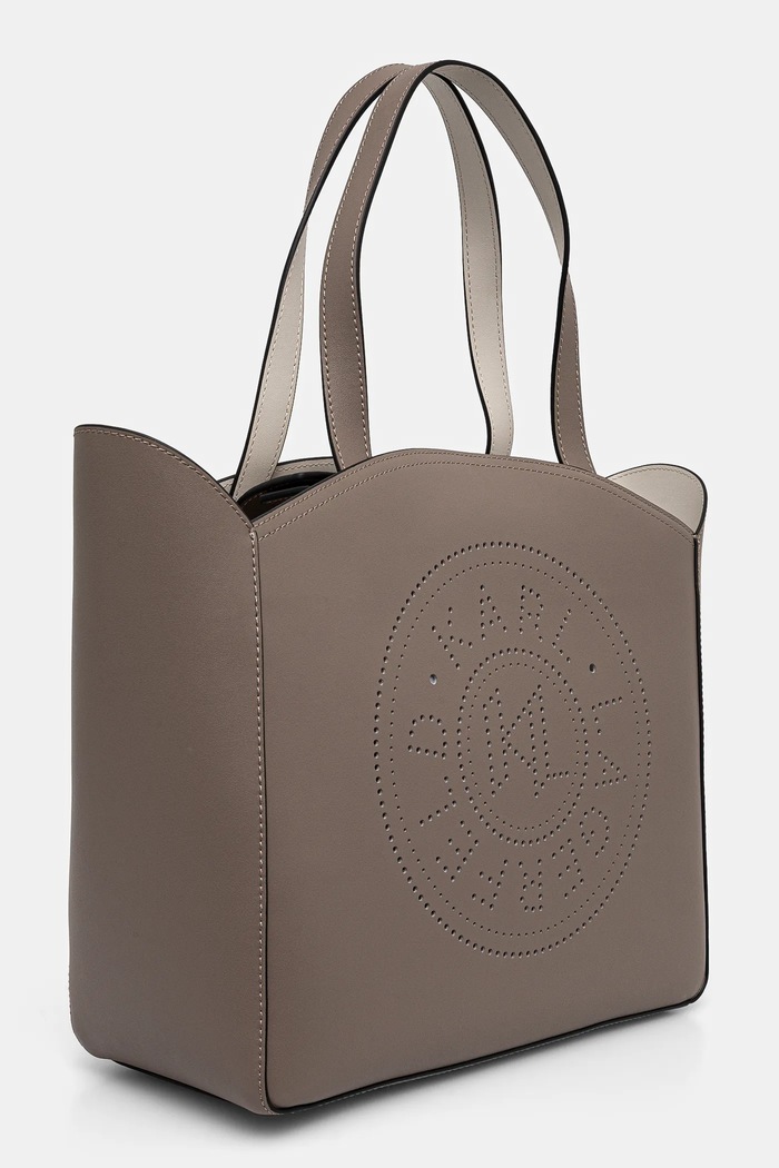 Karl Lagerfeld torebka skórzana A1W30060 beżowy SS25