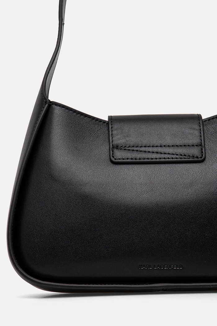 Doplňky Kožená kabelka Karl Lagerfeld A1W30149 černá