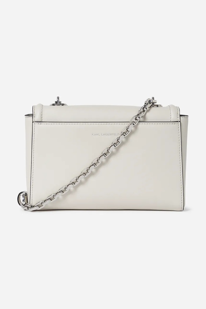 Karl Lagerfeld poseta de piele K/AUTOGRAPH A1W30174 alb AW25