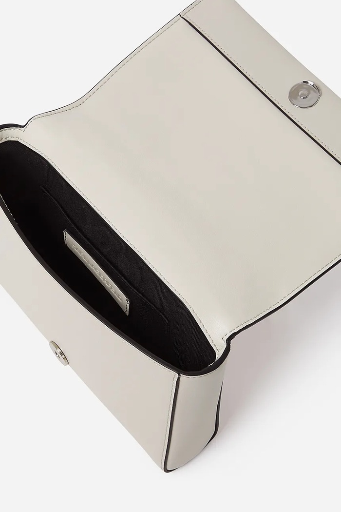 Accesorii Karl Lagerfeld poseta de piele K/AUTOGRAPH A1W30174 alb