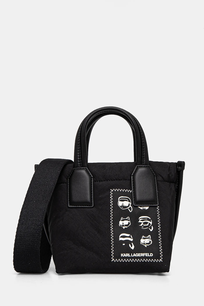 Τσάντα Karl Lagerfeld υφασμάτινο μαύρο A1W30229