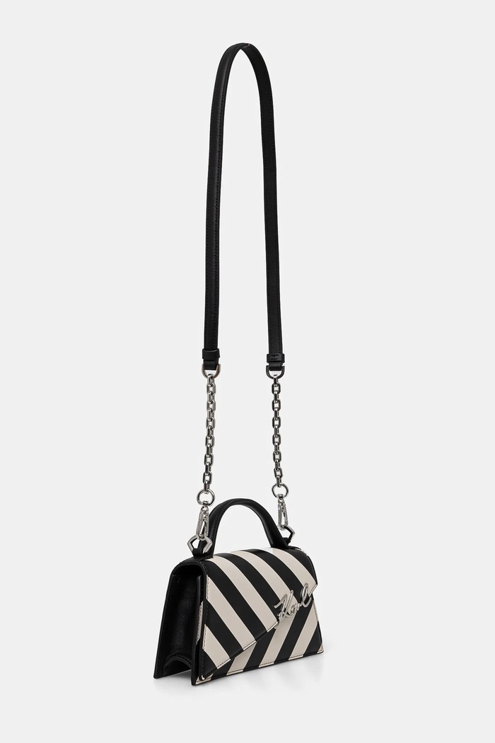 Karl Lagerfeld torebka skórzana A1W30392 beżowy SS25
