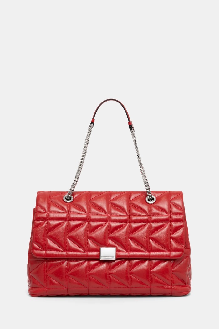 Кожаная сумочка Karl Lagerfeld кожа красный A1W30393