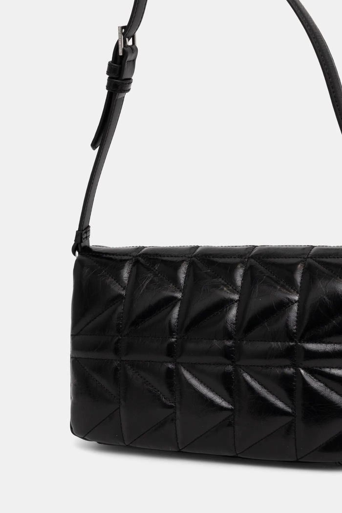 Doplňky Kožená kabelka Karl Lagerfeld A1W30394 černá