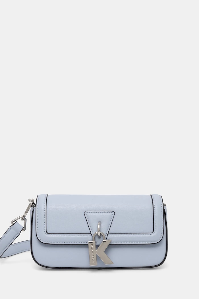 Karl Lagerfeld geantă de piele uni albastru A1W30448