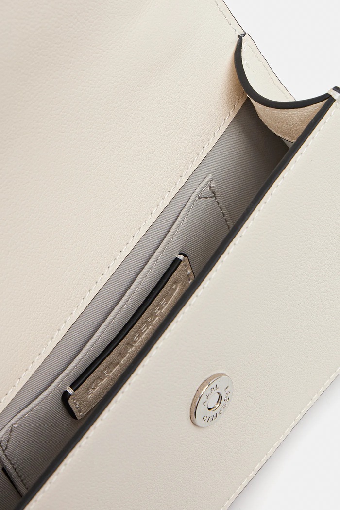 Karl Lagerfeld poșetă de piele K/SIGNATURE A1W30458 bej