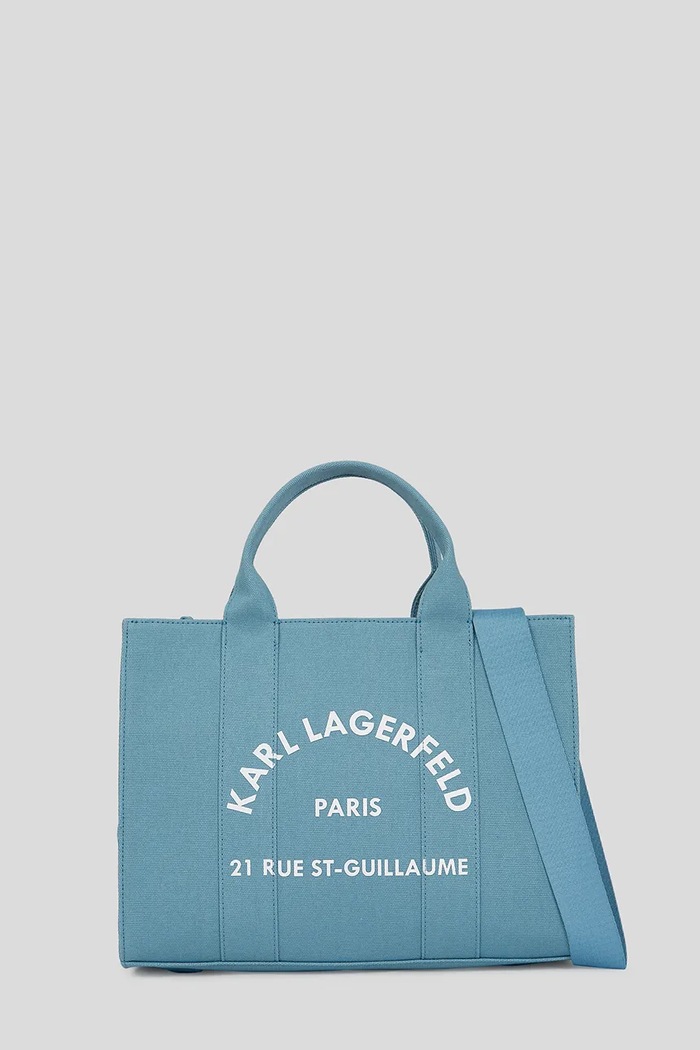 Karl Lagerfeld Tote bag pentru femei, din bumbac K/RSG albastru A1W50010