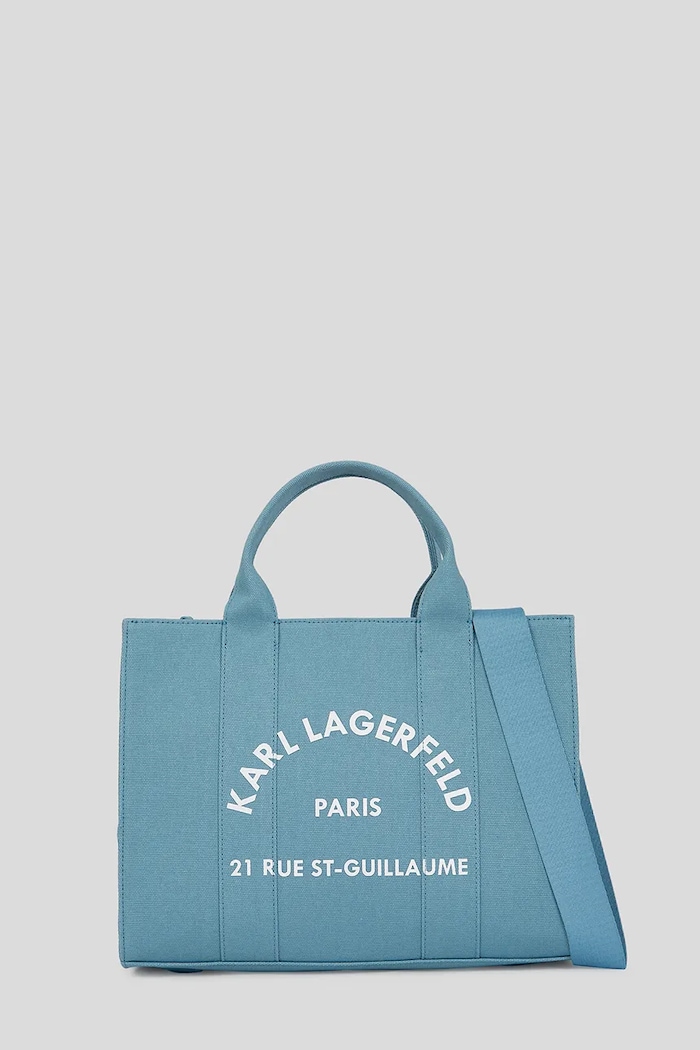 Karl Lagerfeld Tote bag pentru femei, din bumbac K/RSG albastru A1W50010