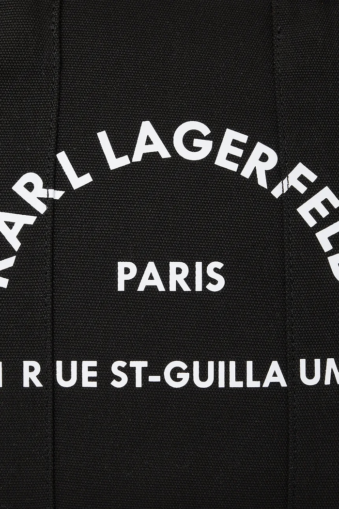 Karl Lagerfeld kabelka typu tote dámska bavlnená K/RSG čierna A1W50010