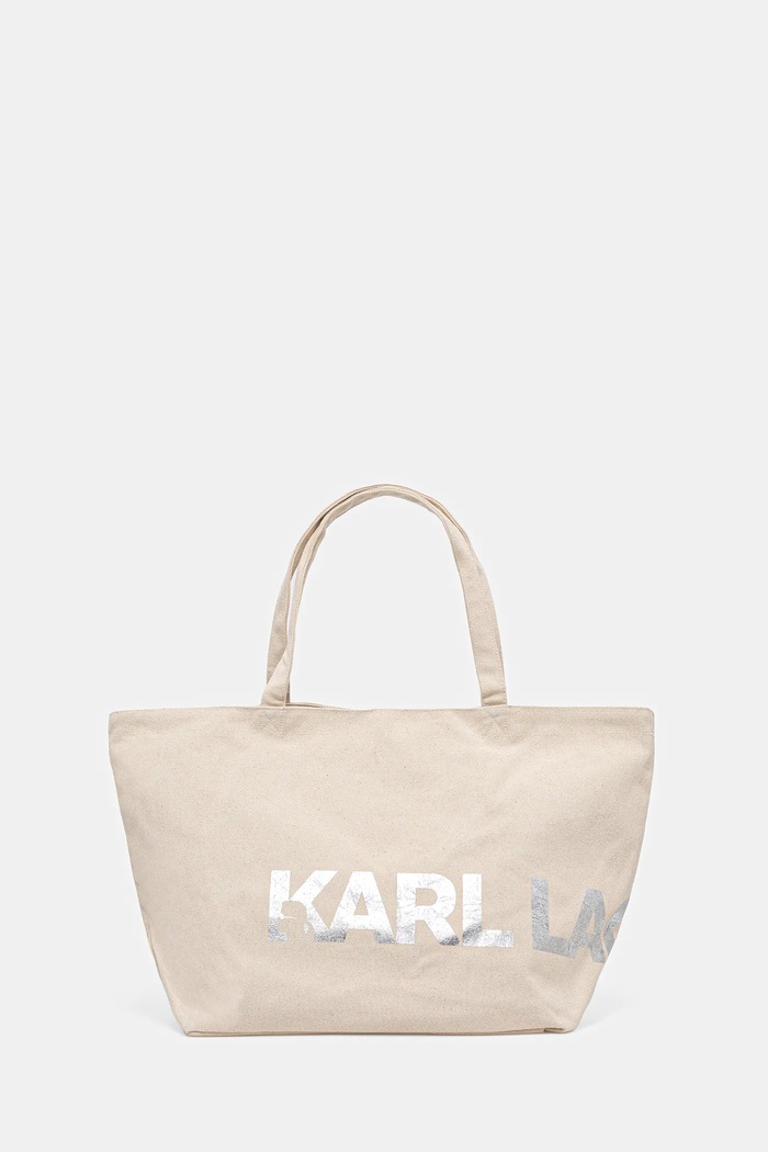 Kabelka Karl Lagerfeld K/ESSENTIAL potlač béžová A1W50060