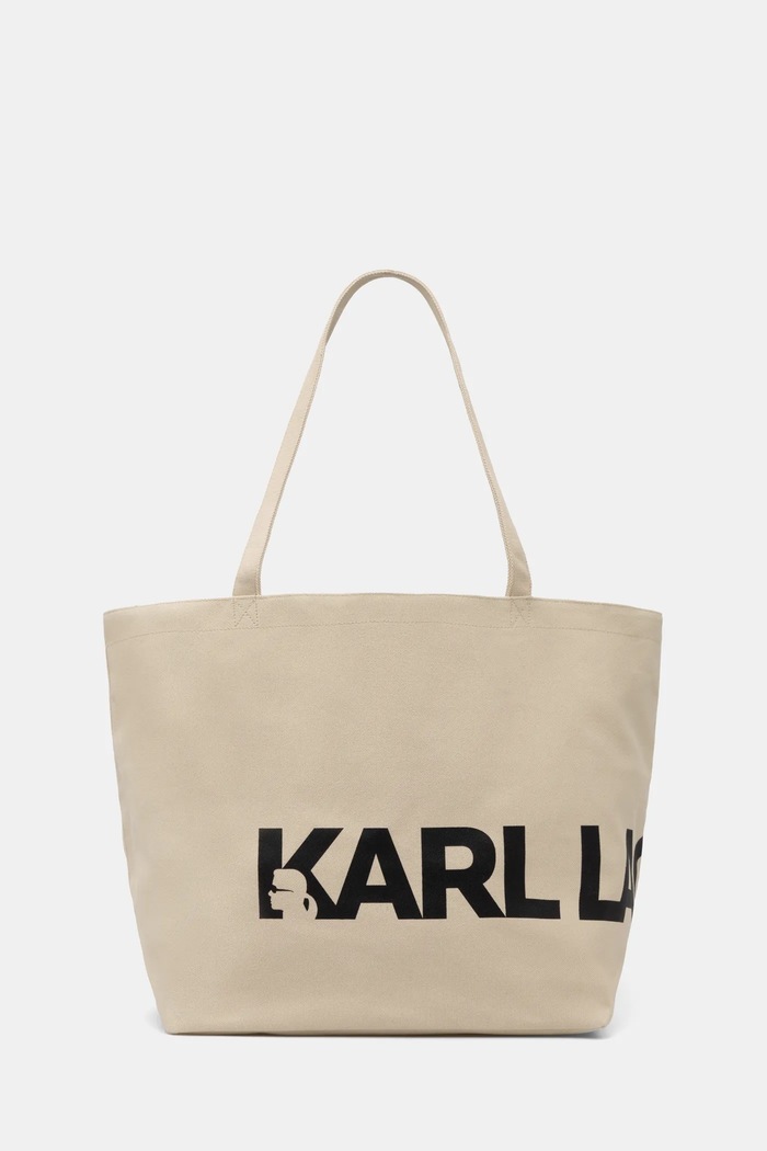 Kabelka Karl Lagerfeld K/ESSENTIAL potlač béžová A1W50060