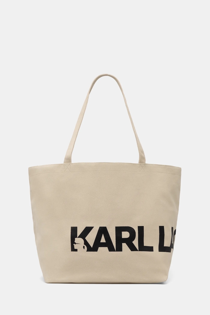 Kabelka Karl Lagerfeld K/ESSENTIAL potlač béžová A1W50060